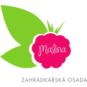 Plné logo osady Malina se slovy ZAHRÁDKÁŘSKÁ OSADA